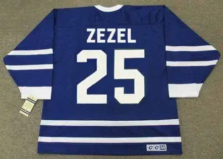 PETER ZEZEL Toronto Maple Leafs 1991 CCM Vintage Throwback NHL Jersey