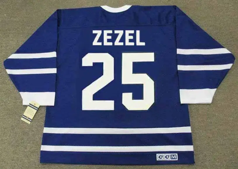 PETER ZEZEL Toronto Maple Leafs 1991 CCM Vintage Throwback NHL Jersey