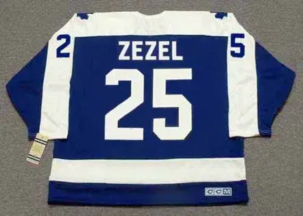 PETER ZEZEL Toronto Maple Leafs 1992 Away CCM Throwback NHL Hockey Jersey 