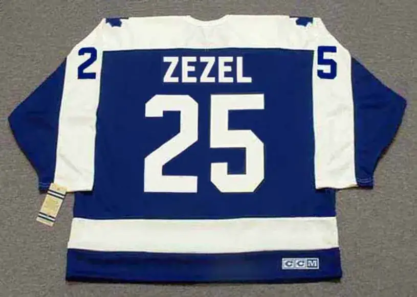 PETER ZEZEL Toronto Maple Leafs 1992 Away CCM Throwback NHL Hockey Jersey 