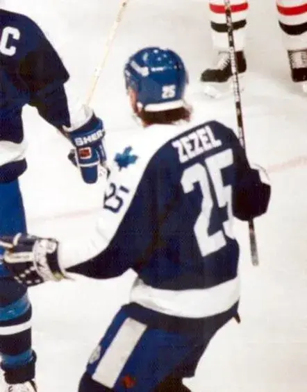 PETER ZEZEL Toronto Maple Leafs 1992 Away CCM Throwback NHL Hockey Jersey 