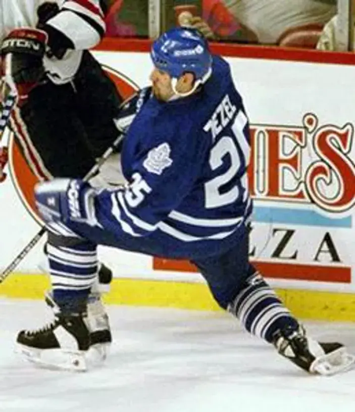 PETER ZEZEL Toronto Maple Leafs 1993 CCM Throwback NHL Hockey Jersey 