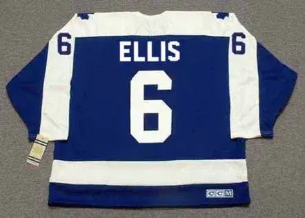 RON ELLIS Toronto Maple Leafs 1978 Away CCM Vintage Throwback Jersey 
