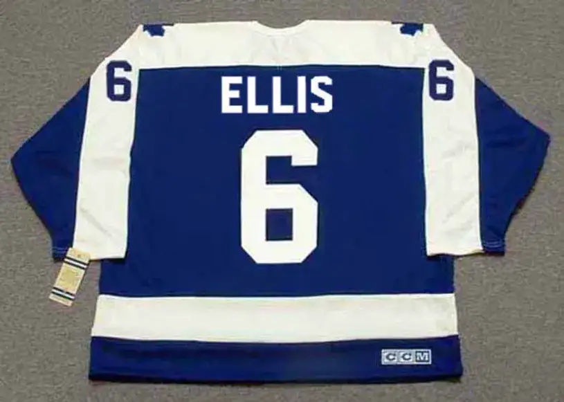 RON ELLIS Toronto Maple Leafs 1978 Away CCM Vintage Throwback Jersey 