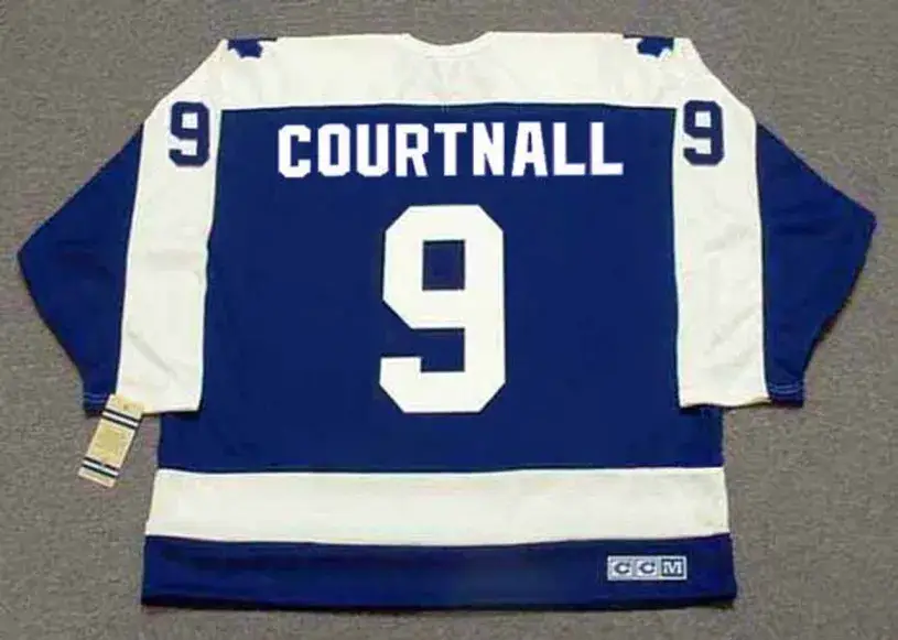 RUSS COURTNALL Toronto Maple Leafs 1987 Away CCM Throwback Hockey Jersey 