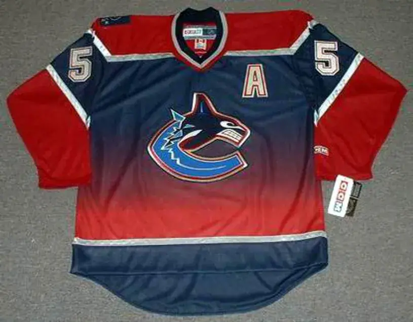 ED JOVANOVSKI Vancouver Canucks 2002 CCM Throwback NHL Hockey Jersey