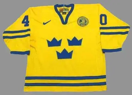 ELIAS PETTERSSON Team Sweden Nike Olympic Throwback Hockey Jersey