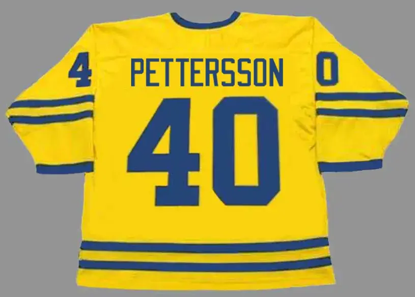 ELIAS PETTERSSON Team Sweden Nike Olympic Throwback Hockey Jersey 