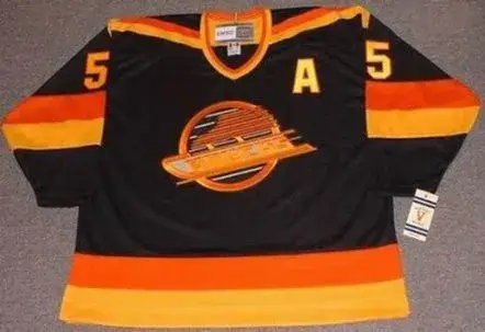 GARTH BUTCHER Vancouver Canucks 1987 CCM Vintage Throwback NHL Hockey Jersey
