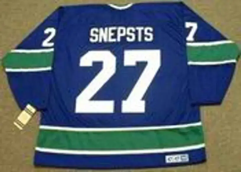 HAROLD SNEPSTS Vancouver Canucks 1975 CCM Vintage Throwback NHL Hockey Jersey 