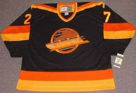 HAROLD SNEPSTS Vancouver Canucks 1989 CCM Vintage Throwback Away Hockey Jersey