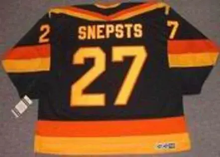 HAROLD SNEPSTS Vancouver Canucks 1989 CCM Vintage Throwback Away Hockey Jersey 