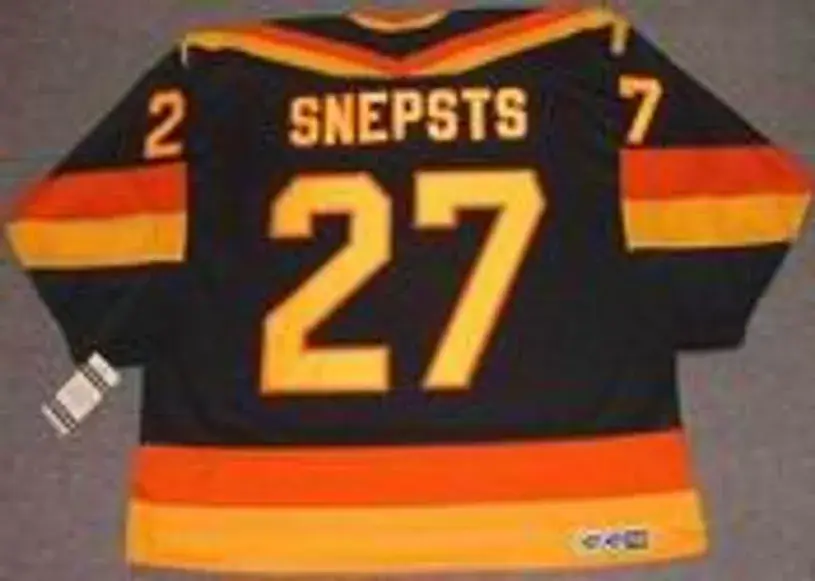 HAROLD SNEPSTS Vancouver Canucks 1989 CCM Vintage Throwback Away Hockey Jersey 