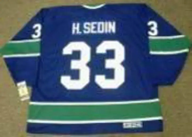 HENRIK SEDIN Vancouver Canucks 1970’s CCM Vintage Throwback NHL Hockey Jersey 