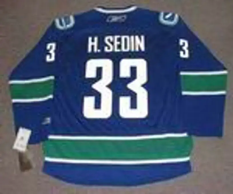 HENRIK SEDIN Vancouver Canucks 2011 REEBOK Throwback NHL Hockey Jersey 