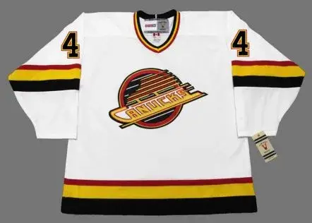 JIM BENNING Vancouver Canucks 1989 CCM Vintage Home NHL Hockey Jersey