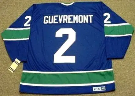 JOCELYN GUEVREMONT Vancouver Canucks 1972 CCM Vintage Throwback Jersey 
