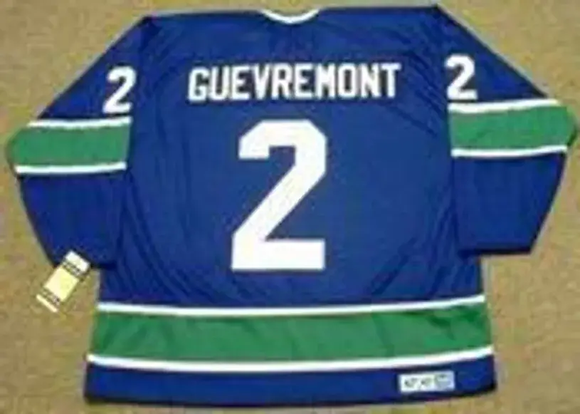 JOCELYN GUEVREMONT Vancouver Canucks 1972 CCM Vintage Throwback Jersey 