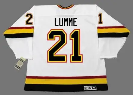 JYRKI LUMME Vancouver Canucks 1994 CCM Vintage Home NHL Hockey Jersey 