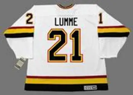 JYRKI LUMME Vancouver Canucks 1994 CCM Vintage Home NHL Hockey Jersey 