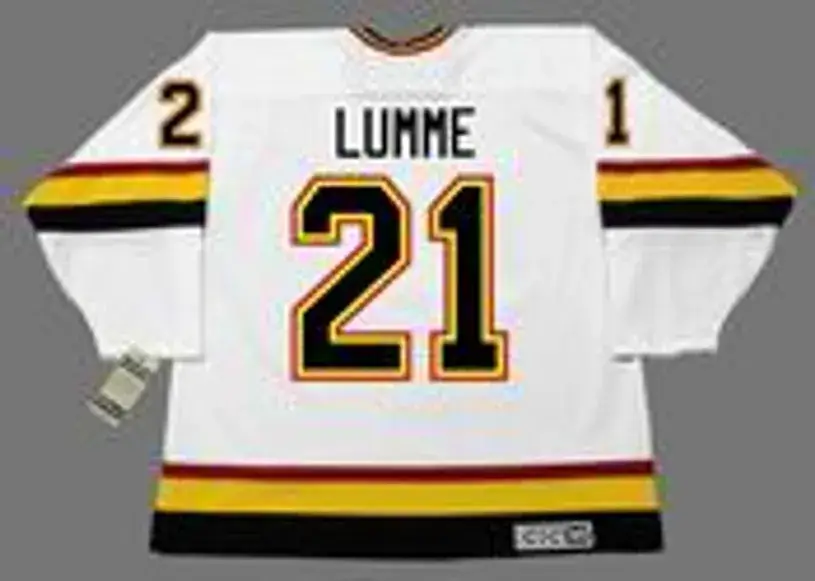 JYRKI LUMME Vancouver Canucks 1994 CCM Vintage Home NHL Hockey Jersey 