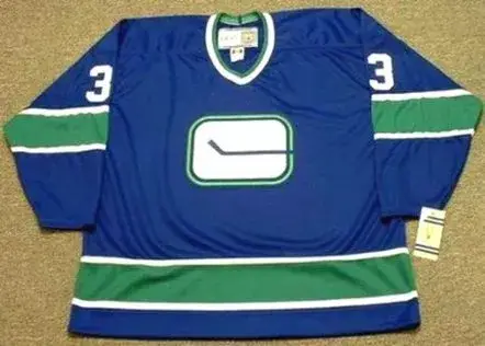 KEVIN BIEKSA Vancouver Canucks 1970’s CCM Vintage Throwback NHL Hockey Jersey