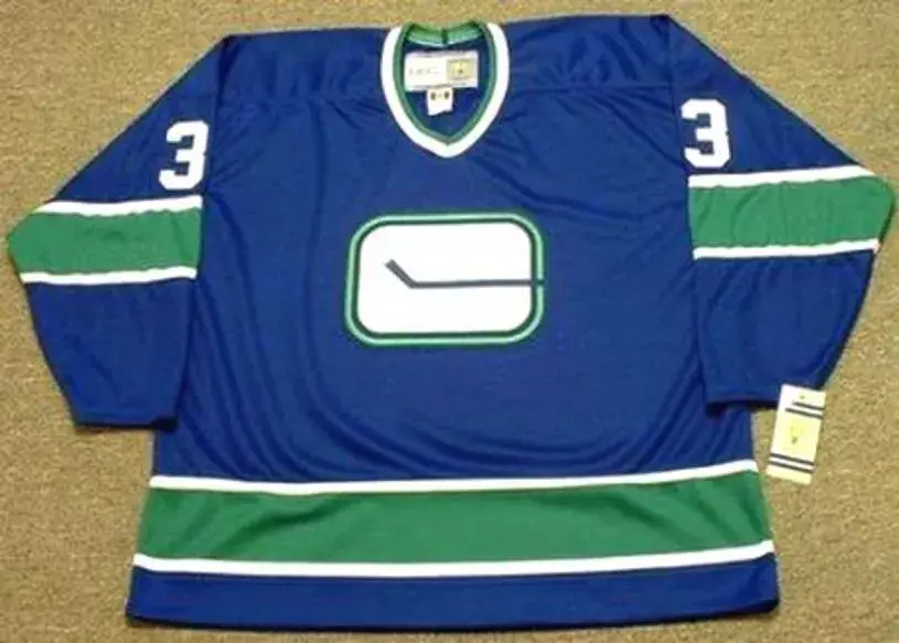 KEVIN BIEKSA Vancouver Canucks 1970’s CCM Vintage Throwback NHL Hockey Jersey