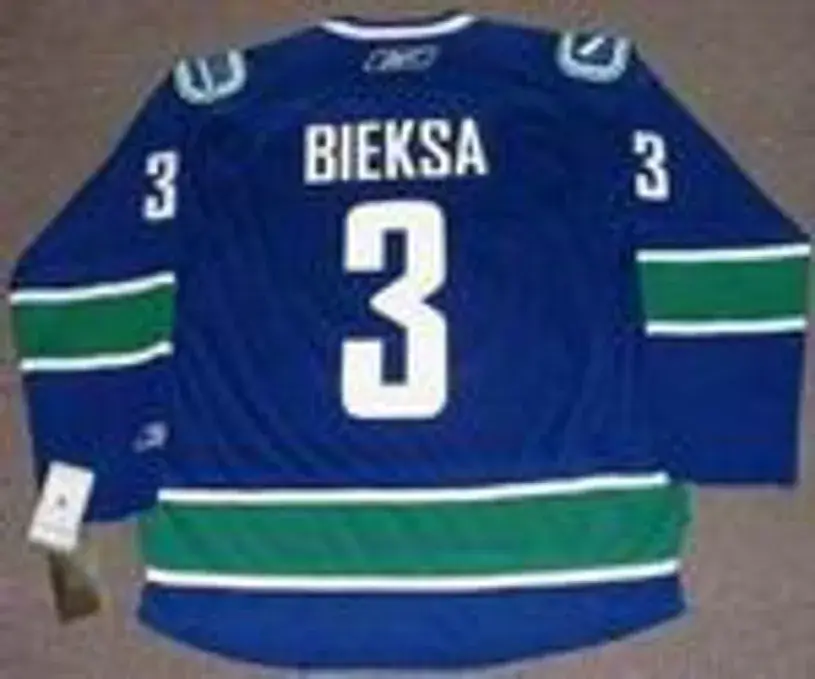 KEVIN BIEKSA Vancouver Canucks 2011 REEBOK Throwback NHL Hockey Jersey 