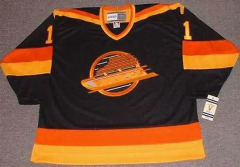 KIRK MCLEAN Vancouver Canucks 1987 CCM Vintage Throwback NHL Hockey Jersey