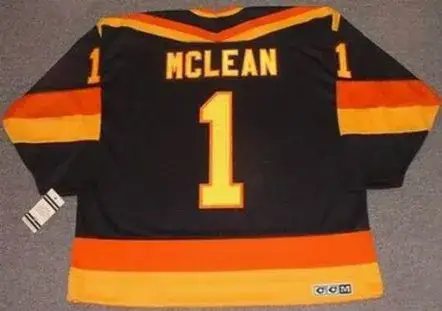 KIRK MCLEAN Vancouver Canucks 1987 CCM Vintage Throwback NHL Hockey Jersey 