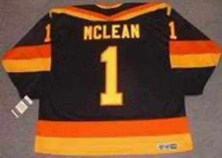 KIRK MCLEAN Vancouver Canucks 1987 CCM Vintage Throwback NHL Hockey Jersey 