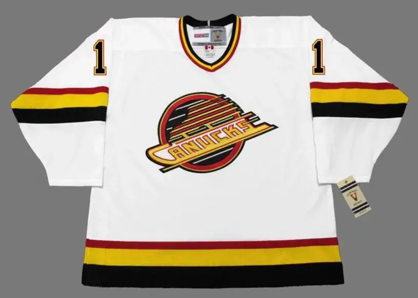 KIRK MCLEAN Vancouver Canucks 1994 CCM Vintage Home NHL Hockey Jersey