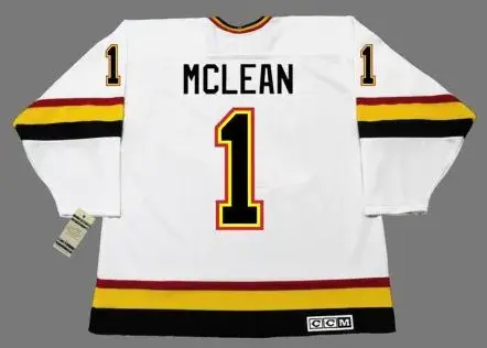 KIRK MCLEAN Vancouver Canucks 1994 CCM Vintage Home NHL Hockey Jersey 
