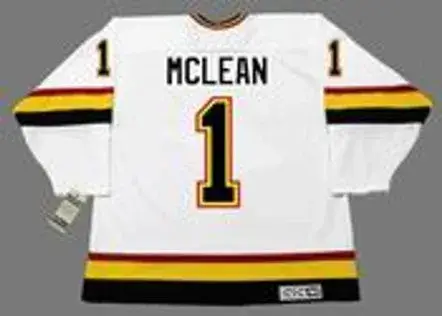 KIRK MCLEAN Vancouver Canucks 1994 CCM Vintage Home NHL Hockey Jersey 