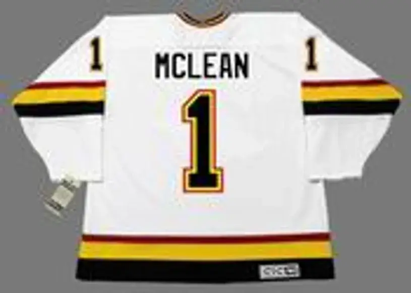 KIRK MCLEAN Vancouver Canucks 1994 CCM Vintage Home NHL Hockey Jersey 