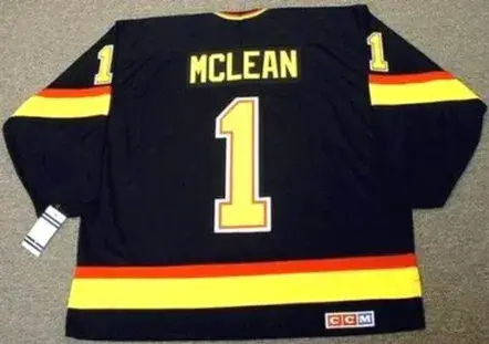 KIRK MCLEAN Vancouver Canucks 1994 CCM Vintage Throwback NHL Hockey Jersey 