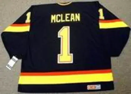 KIRK MCLEAN Vancouver Canucks 1994 CCM Vintage Throwback NHL Hockey Jersey 