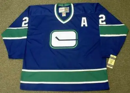 MATTIAS OHLUND Vancouver Canucks 1970’s CCM Vintage Throwback Home NHL Jersey