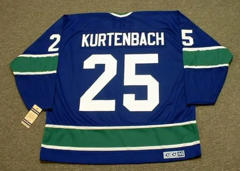 ORLAND KURTENBACH Vancouver Canucks 1972 Away CCM Throwback Hockey Jersey 