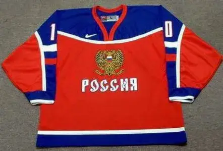 PAVEL BURE 2002 Team Russia Nike Olympic Throwback Hockey Jersey