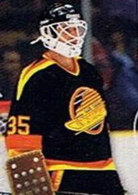 RICHARD BRODEUR Vancouver Canucks 1986 CCM Vintage Throwback NHL Hockey Jersey 