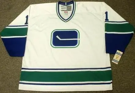 ROBERTO LUONGO Vancouver Canucks 1970’s CCM Vintage Throwback Away Jersey