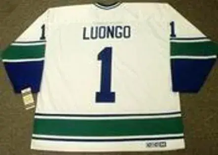 ROBERTO LUONGO Vancouver Canucks 1970’s CCM Vintage Throwback Away Jersey 