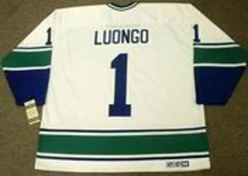 ROBERTO LUONGO Vancouver Canucks 1970’s CCM Vintage Throwback Away Jersey 