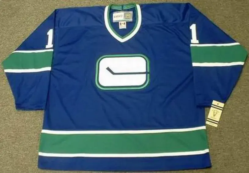 ROBERTO LUONGO Vancouver Canucks 1970’s CCM Vintage Throwback Home Jersey