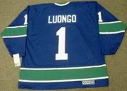 ROBERTO LUONGO Vancouver Canucks 1970’s CCM Vintage Throwback Home Jersey 