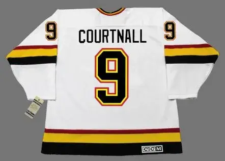 RUSS COURTNALL Vancouver Canucks 1995 CCM Vintage Home NHL Hockey Jersey 