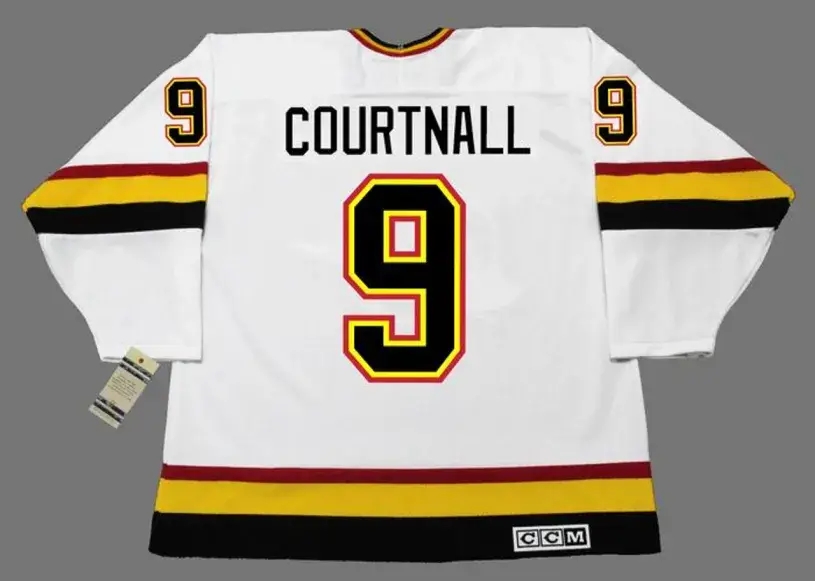 RUSS COURTNALL Vancouver Canucks 1995 CCM Vintage Home NHL Hockey Jersey 