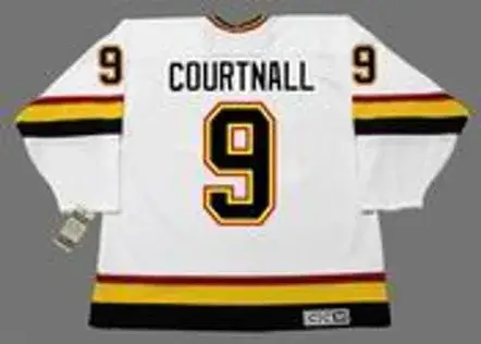 RUSS COURTNALL Vancouver Canucks 1995 CCM Vintage Home NHL Hockey Jersey 
