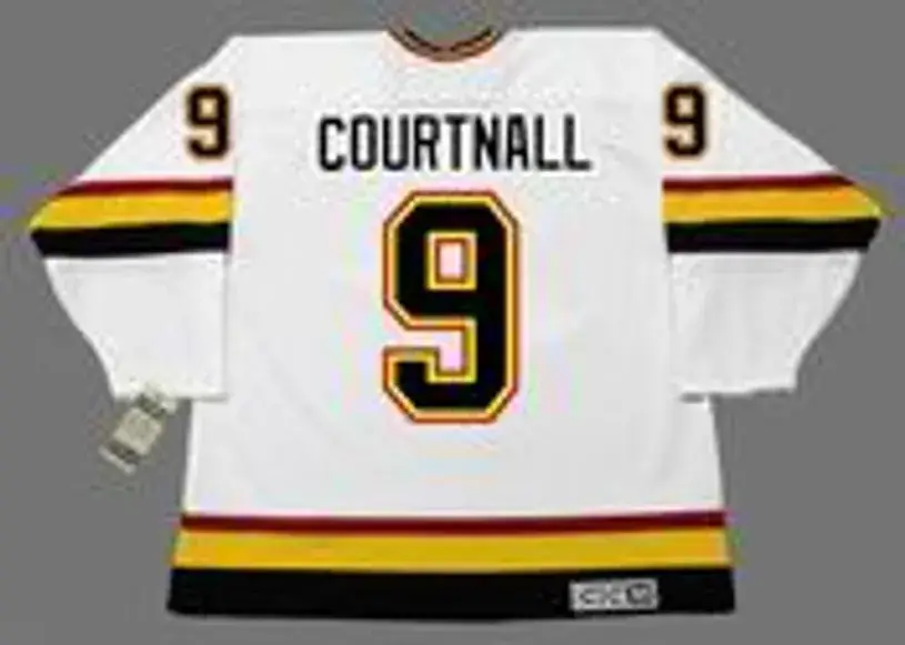 RUSS COURTNALL Vancouver Canucks 1995 CCM Vintage Home NHL Hockey Jersey 